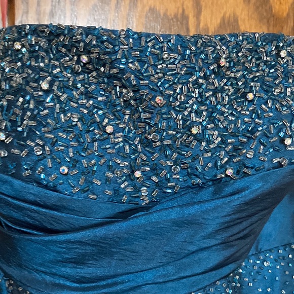 Midnight Blue Prom Dress (princess style) - Picture 8 of 11